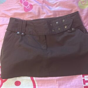 Brown miniskirt